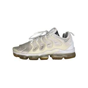 Mens Nike Air VaporMax Plus Triple White Running Shoes Size 12